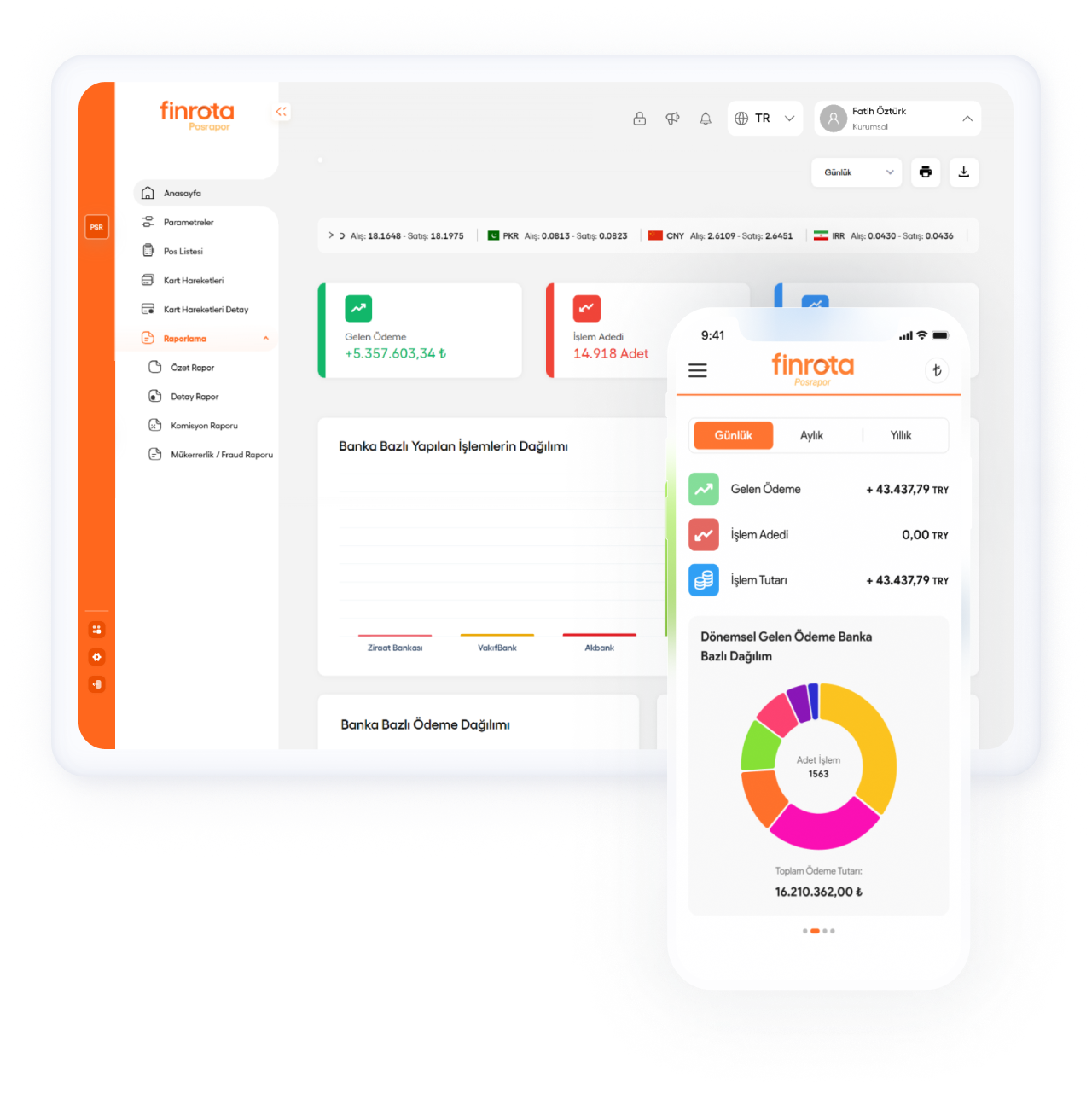 Fiziksel ve Sanal POS Hareketleriniz Tek Ekranda
